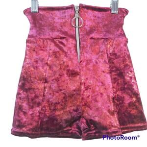 Curtain Call Costumes Girls Burgundy Dance Wear Shorts Girls Size M